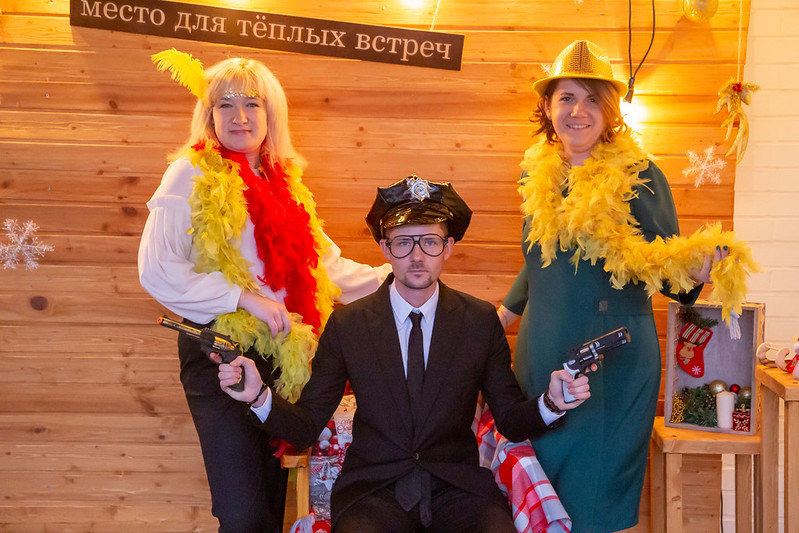 Новогоднее украшение зала для корпоратива в Запоріжжя