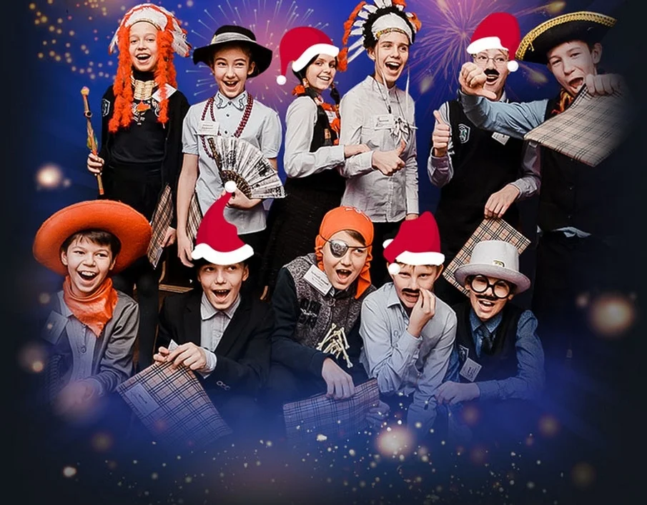 Новий рік в школі в Запоріжжя.